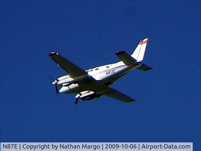 N87E, 1967 Beech U-21A Ute C/N LM-05, I caught him flying over Ocean Beach Pier, San Diego, CA.