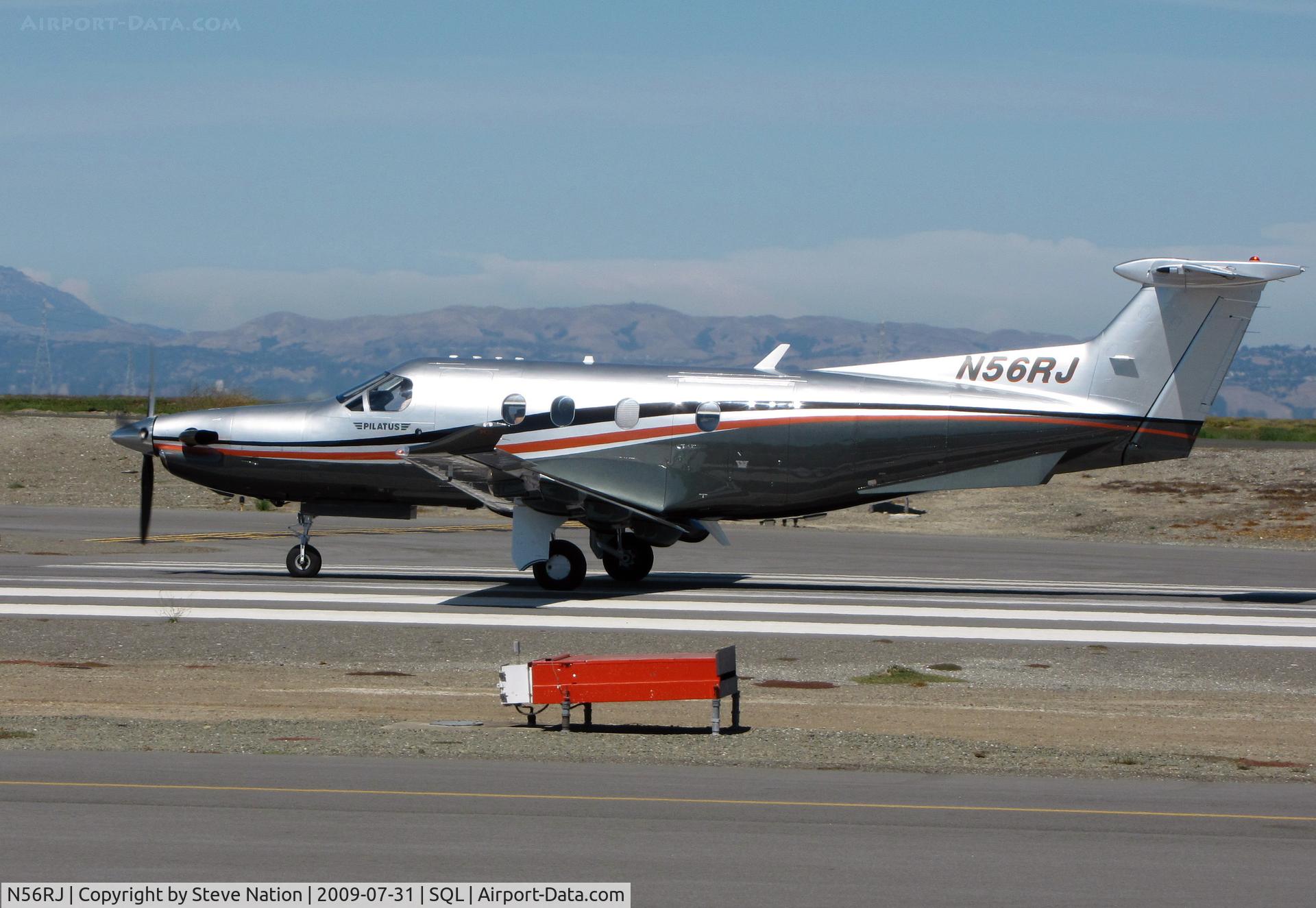 N56RJ, 2006 Pilatus PC-12/47 C/N 758, 2006 Pilatus Aircraft Ltd PC-12/47 on take-off run