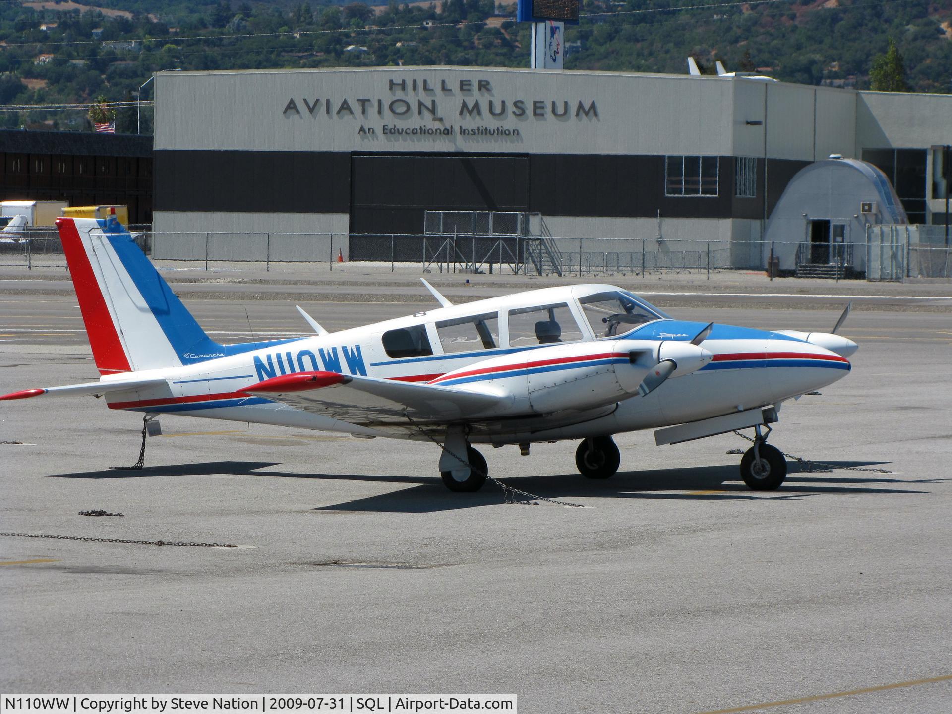 N110WW, 1969 Piper PA-30-160 B Twin Comanche C/N 30-1846, 1969 Piper PA-30 Twin Comanche visiting from Chico, CA