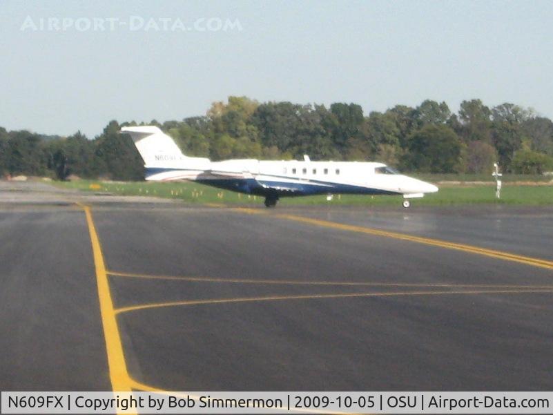 N609FX, 2005 Learjet Inc 45 C/N 2022, Arriving at Columbus, Ohio