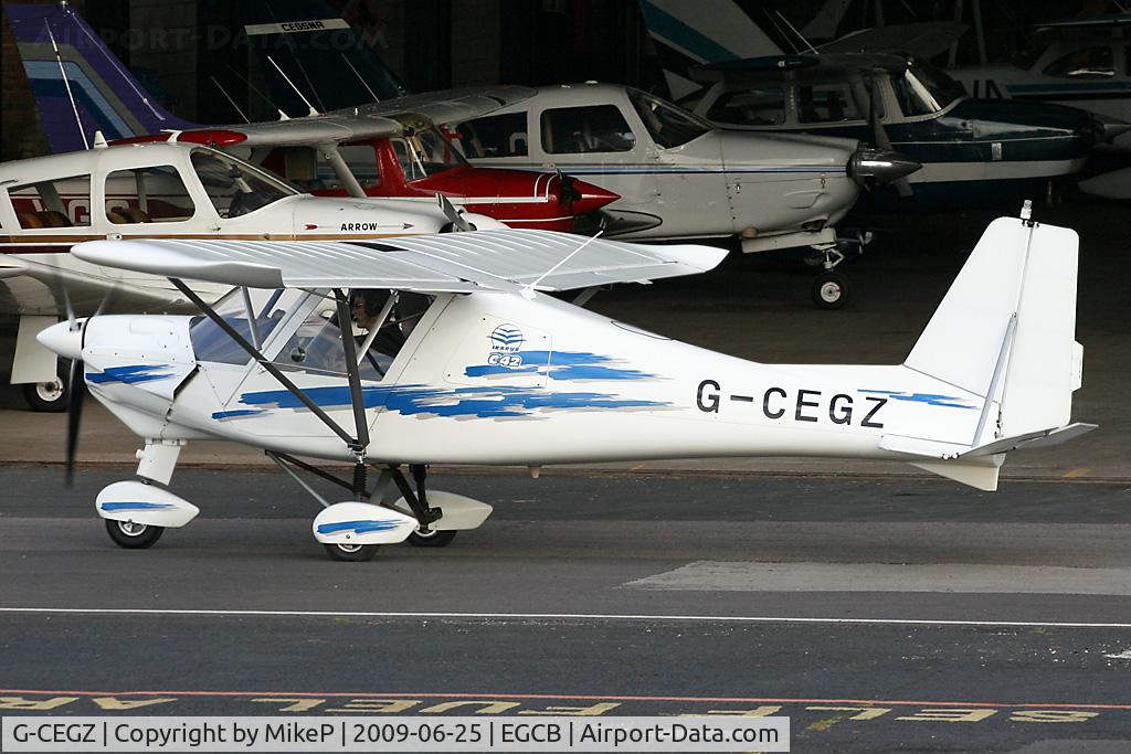 G-CEGZ, 2006 Comco Ikarus C42 FB80 C/N 0609-6852, Heading out for departure.
