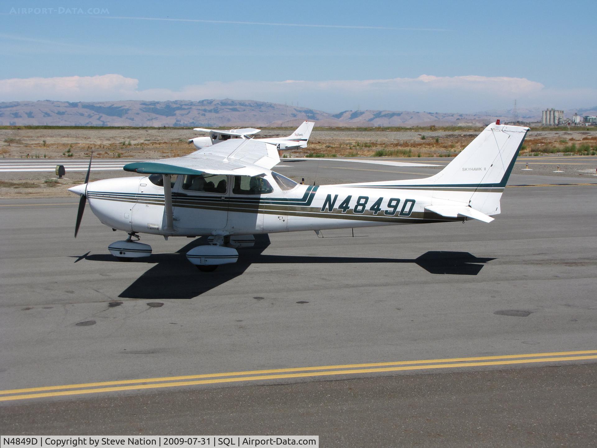 N4849D, 1979 Cessna 172N C/N 17272372, 1979 Cessna 172N running up before take-off