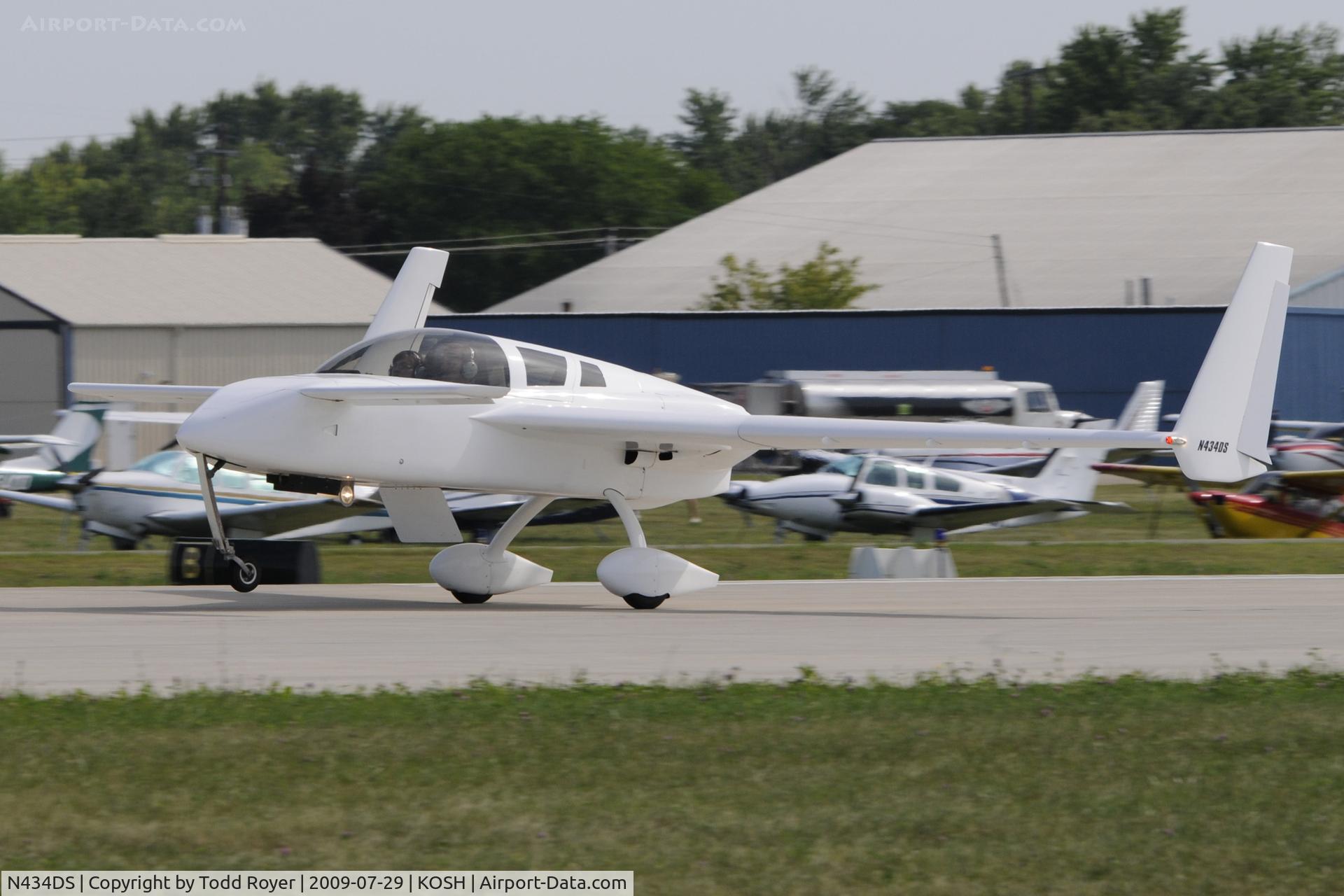 N434DS, 1996 Co-Z Cozy C/N 266, Departing OSH on 27