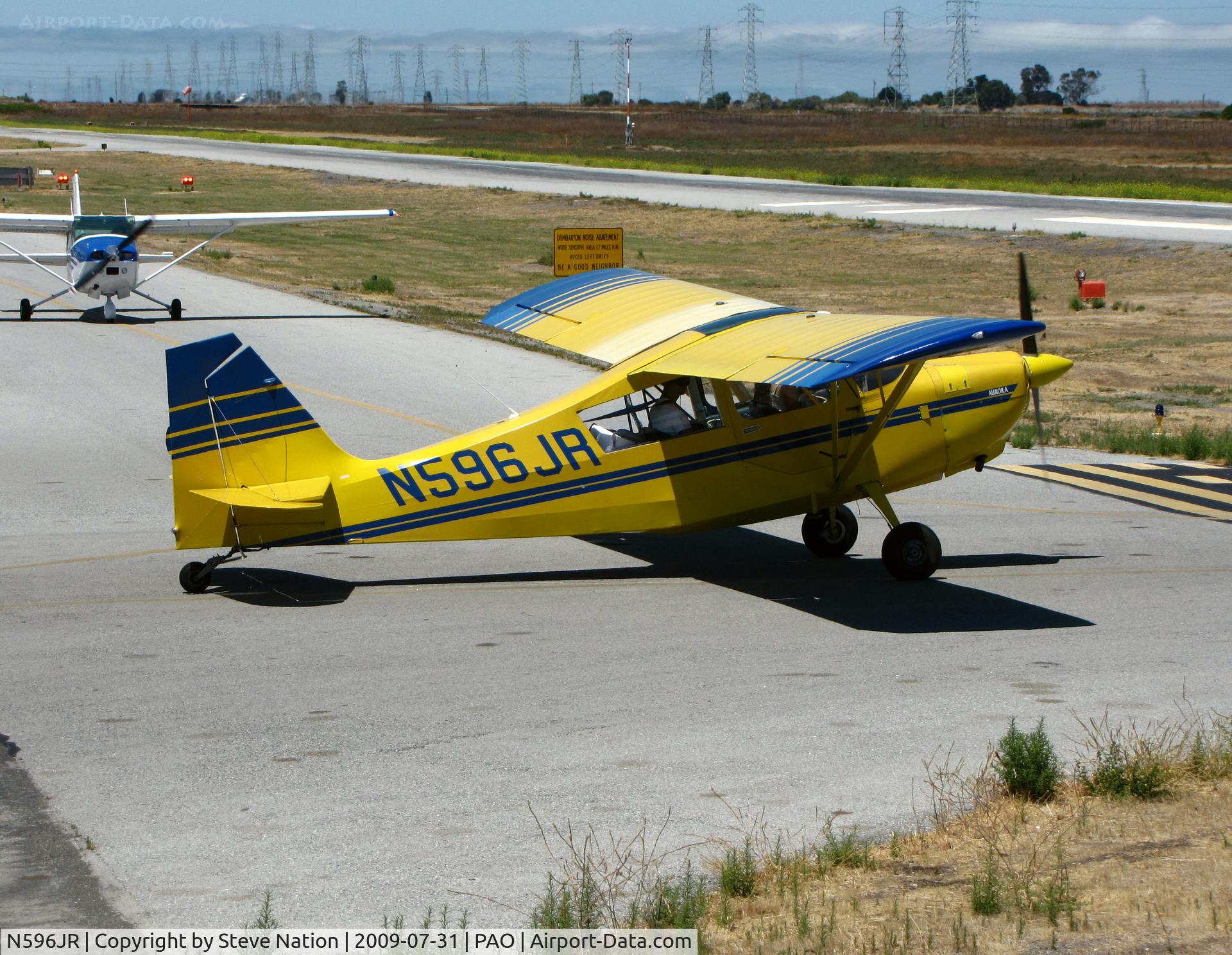 N596JR, Champion 7ECA Citabria C/N 1359-96, 2006 Champion 7ECA taxiing for take-off