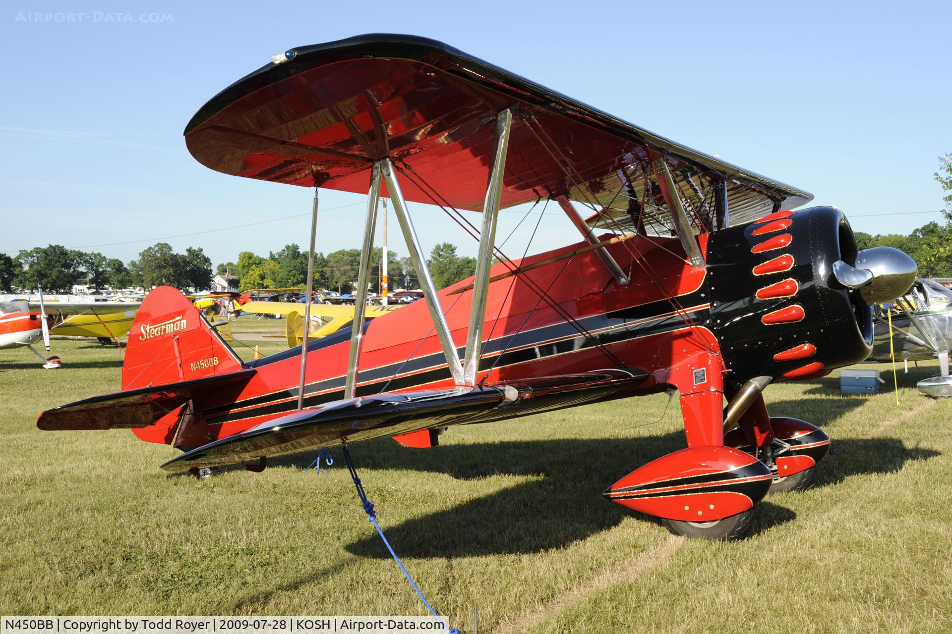 N450BB, Boeing A75L3 C/N 75-4624, Oshkosh EAA Fly-in 2009