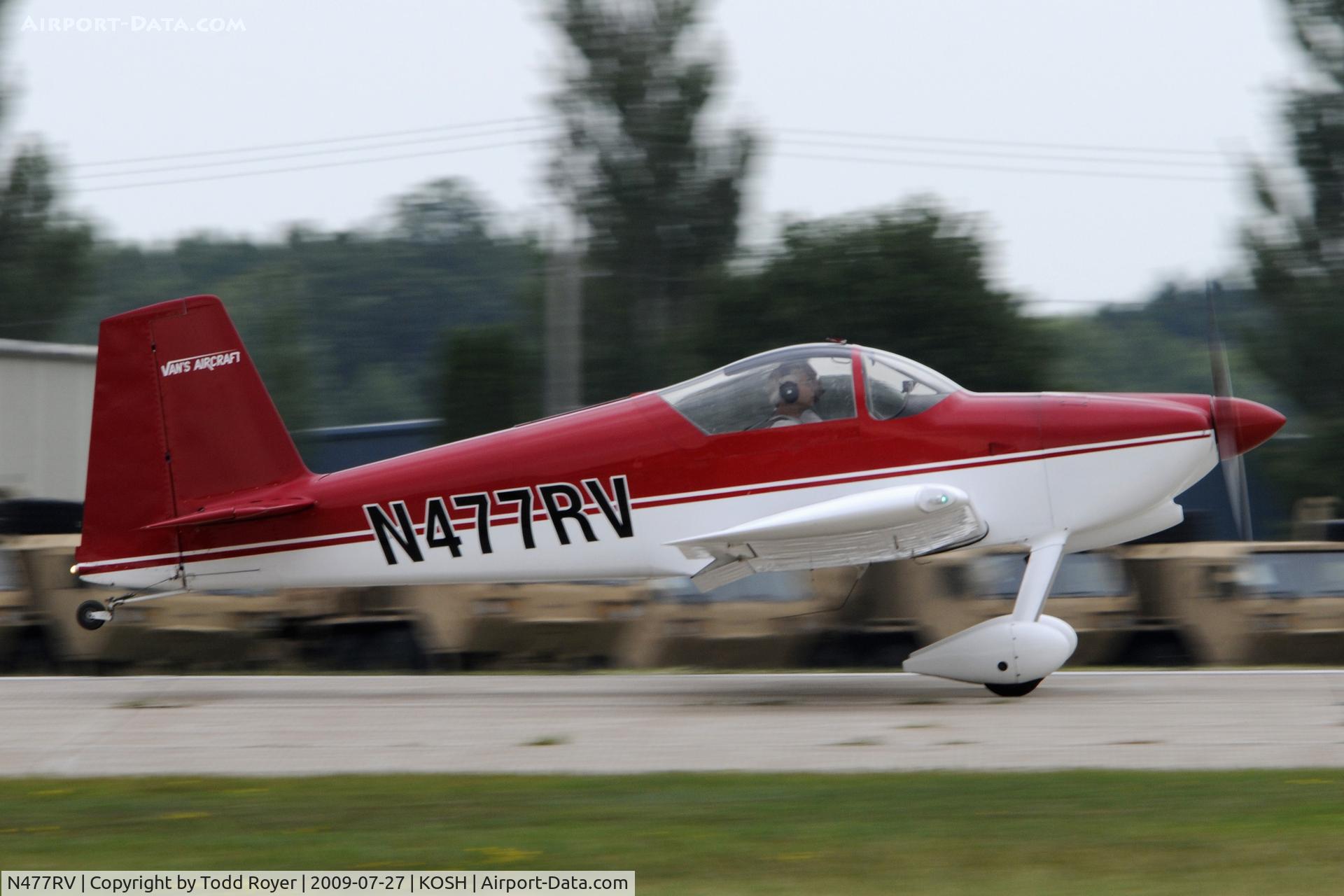 N477RV, 2004 Vans RV-7 C/N 71702, Oshkosh EAA Fly-in 2009