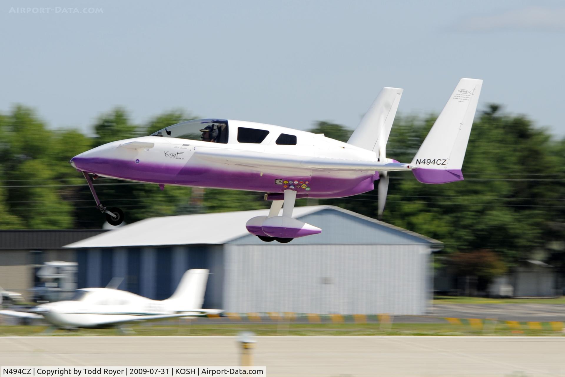 N494CZ, 1997 Co-Z Cozy Mark IV C/N 494, Oshkosh EAA Fly-in 2009