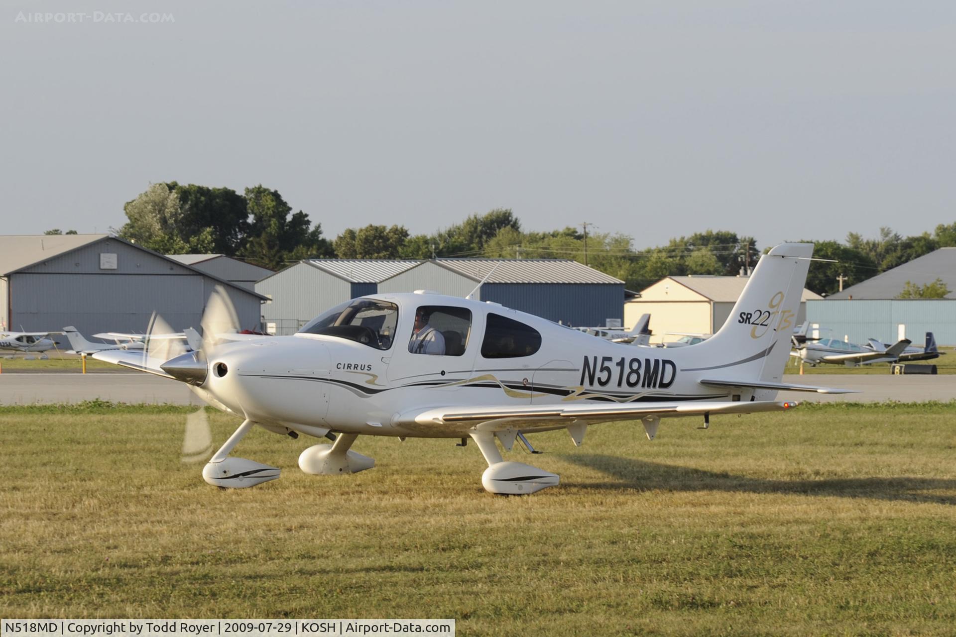 N518MD, 2004 Cirrus SR22 GTS C/N 1183, Oshkosh EAA Fly-in 2009