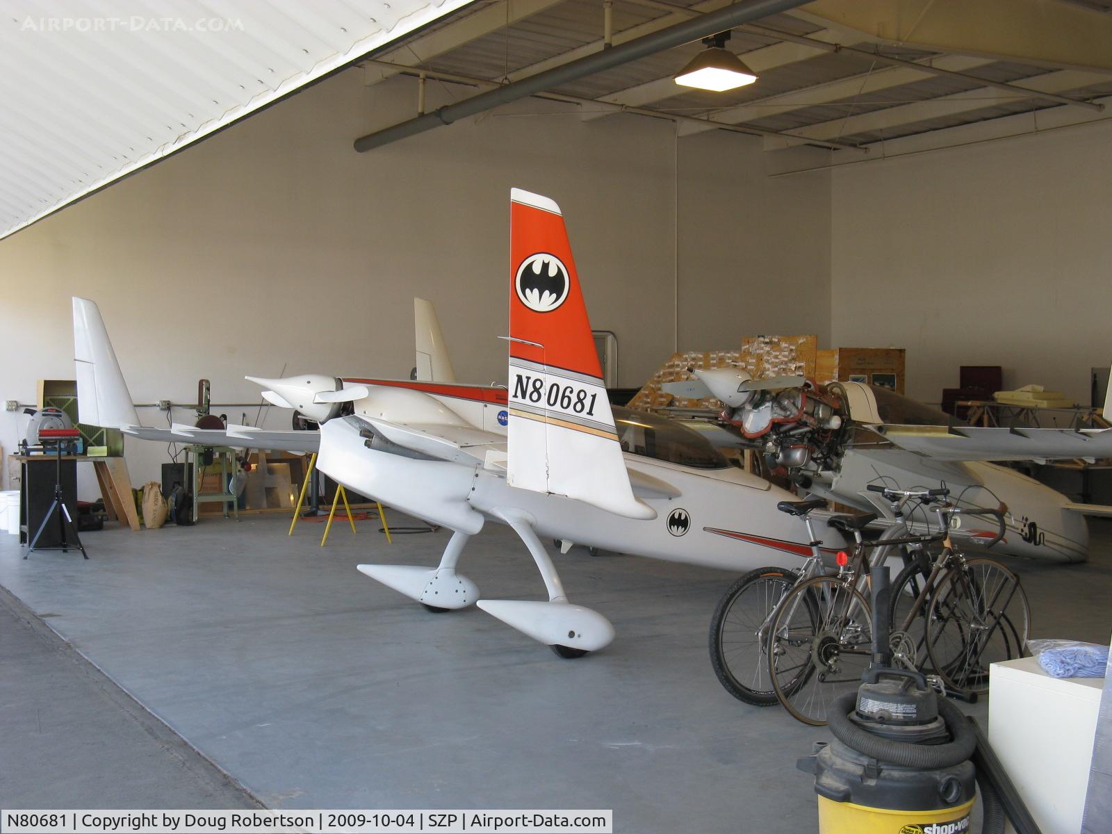 N80681, 1980 Rutan VariEze C/N 1424, 1980 Moore VARI EZE, Continental C85 85 Hp