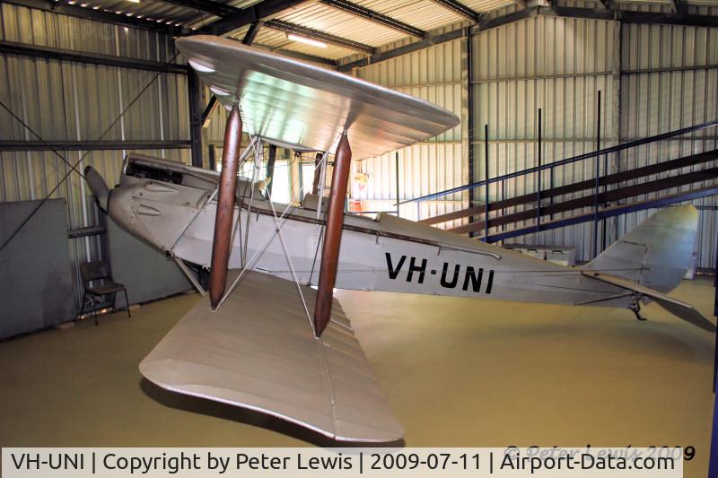 VH-UNI, 1930 De Havilland DH60M MOTH C/N 1431, Display in museum at old Katherine airfield