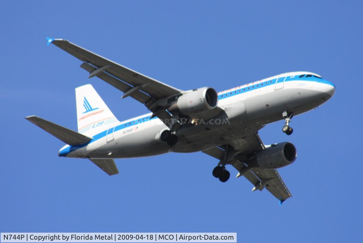 N744P, 2000 Airbus A319-112 C/N 1287, US Airways Piedmont Tribute A319