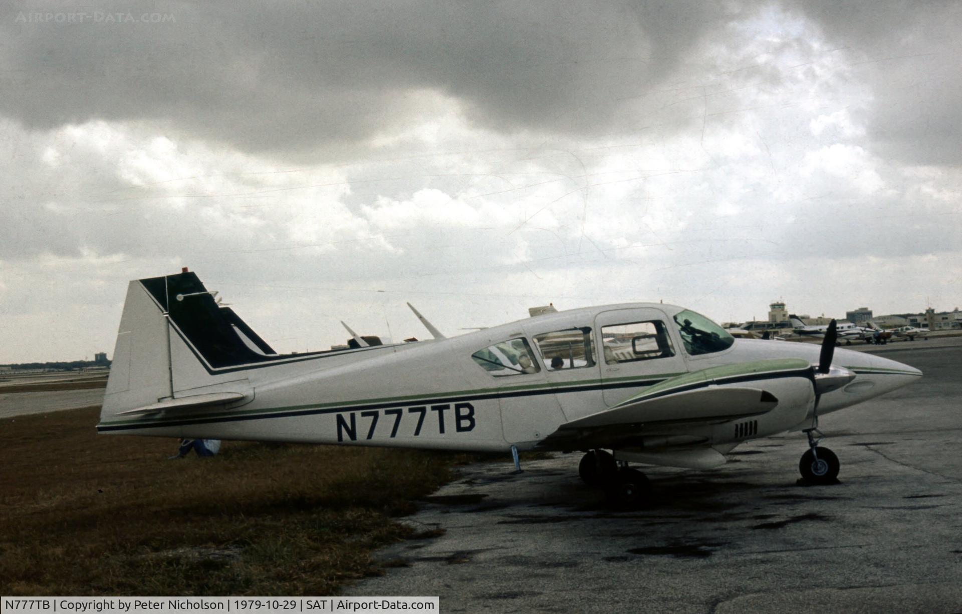 N777TB, 1958 Piper PA-23-160 Apache C/N 23-1286, PA-23 Geronimo as seen at San Antonio in October 1979.