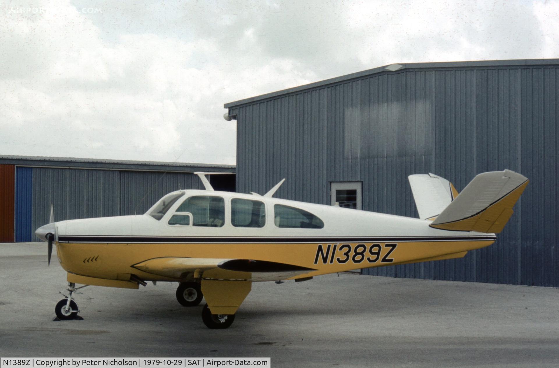 N1389Z, 1961 Beech N35 Bonanza C/N D-6814, Beech N35 Bonanza as seen at San Antonio in October 1979.