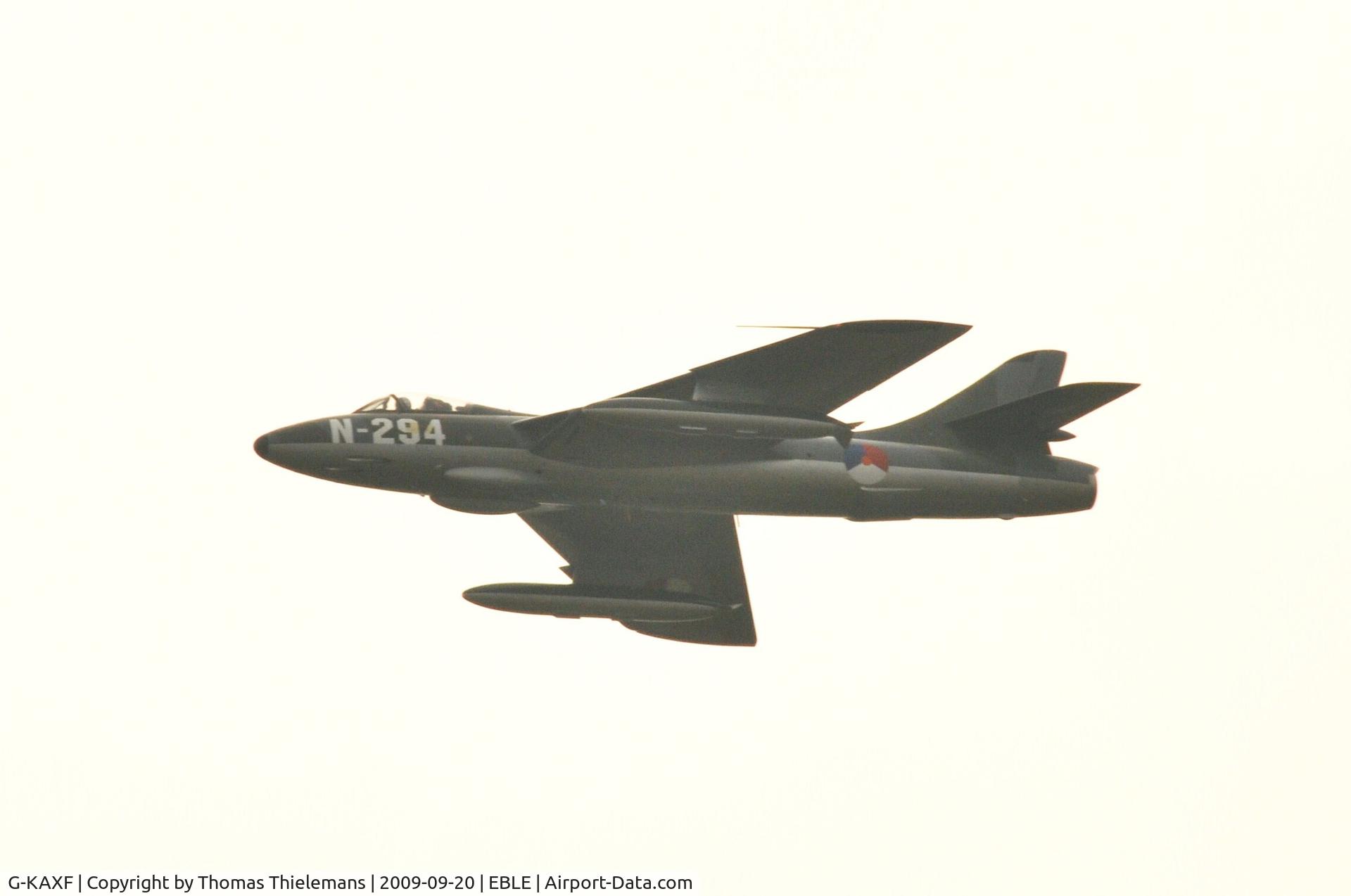 G-KAXF, 1956 Hawker Hunter F.6A C/N S4/U/3361, Sanicole Airshow 2009