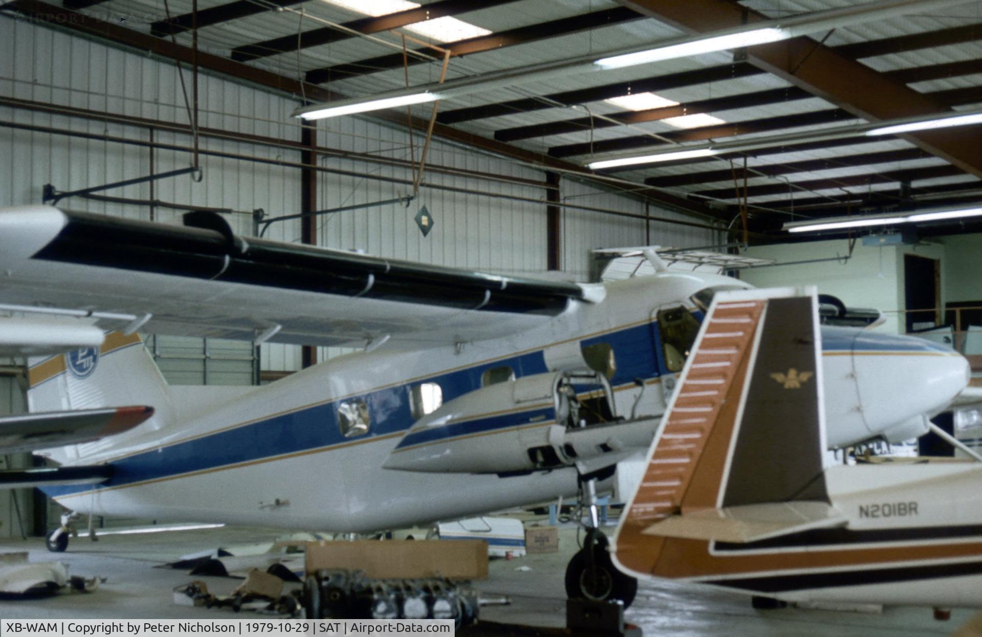 XB-WAM, Dornier Do-28D-1 Skyservant C/N Not found XB-WAM, This Do.28D Skyservant was undergoing maintainance at San Antonio in October 1979.