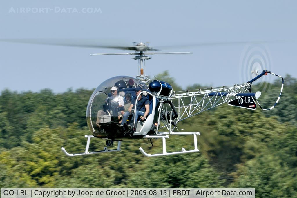 OO-LRL, Bell 47G-2 C/N 1638, arrival at Schaffen-Diest.