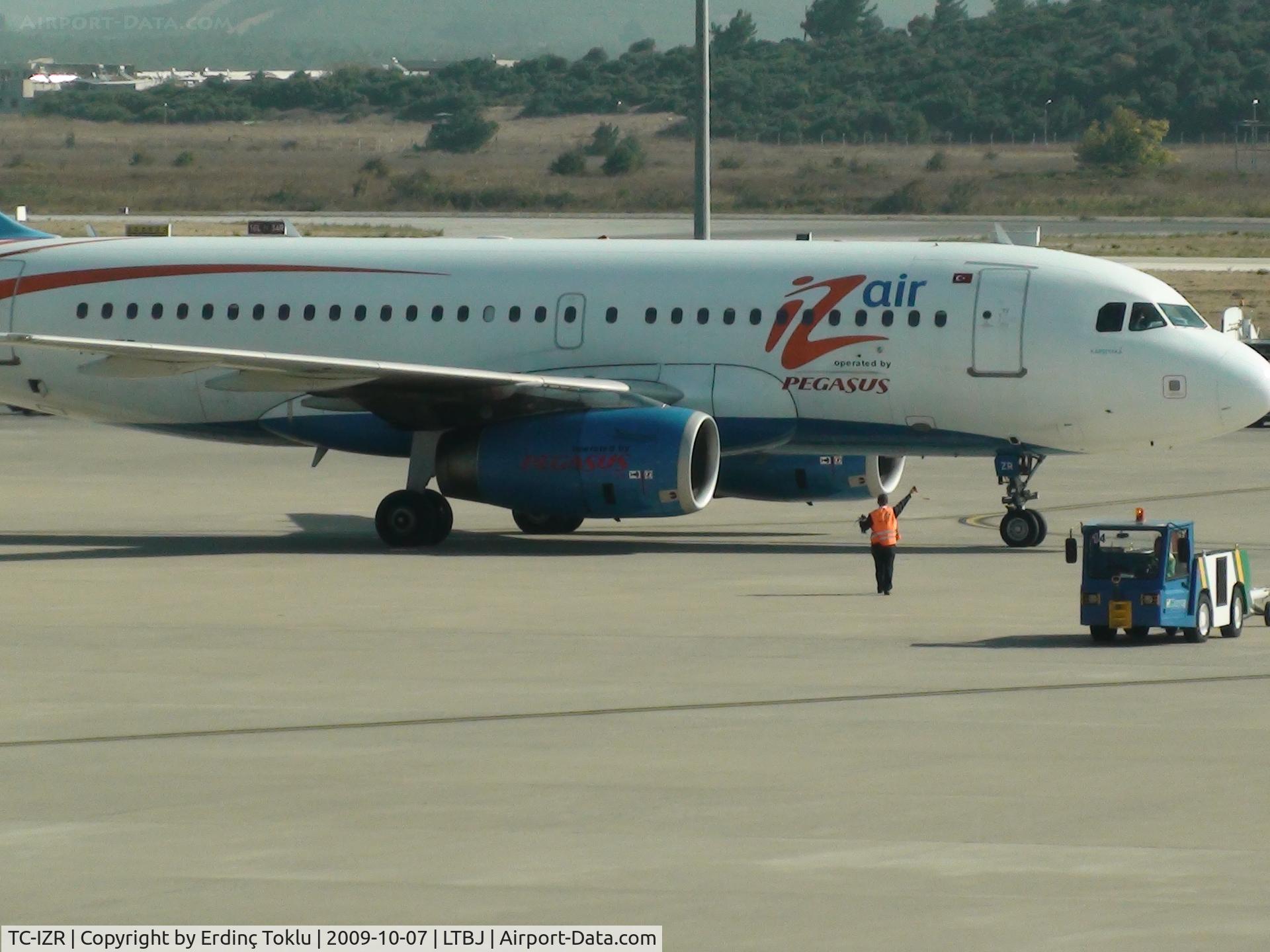 TC-IZR, 2005 Airbus A319-132 CJ C/N 2414, Thumb-up for TC-IZR at Izmir Intl. Airport (LTBJ)