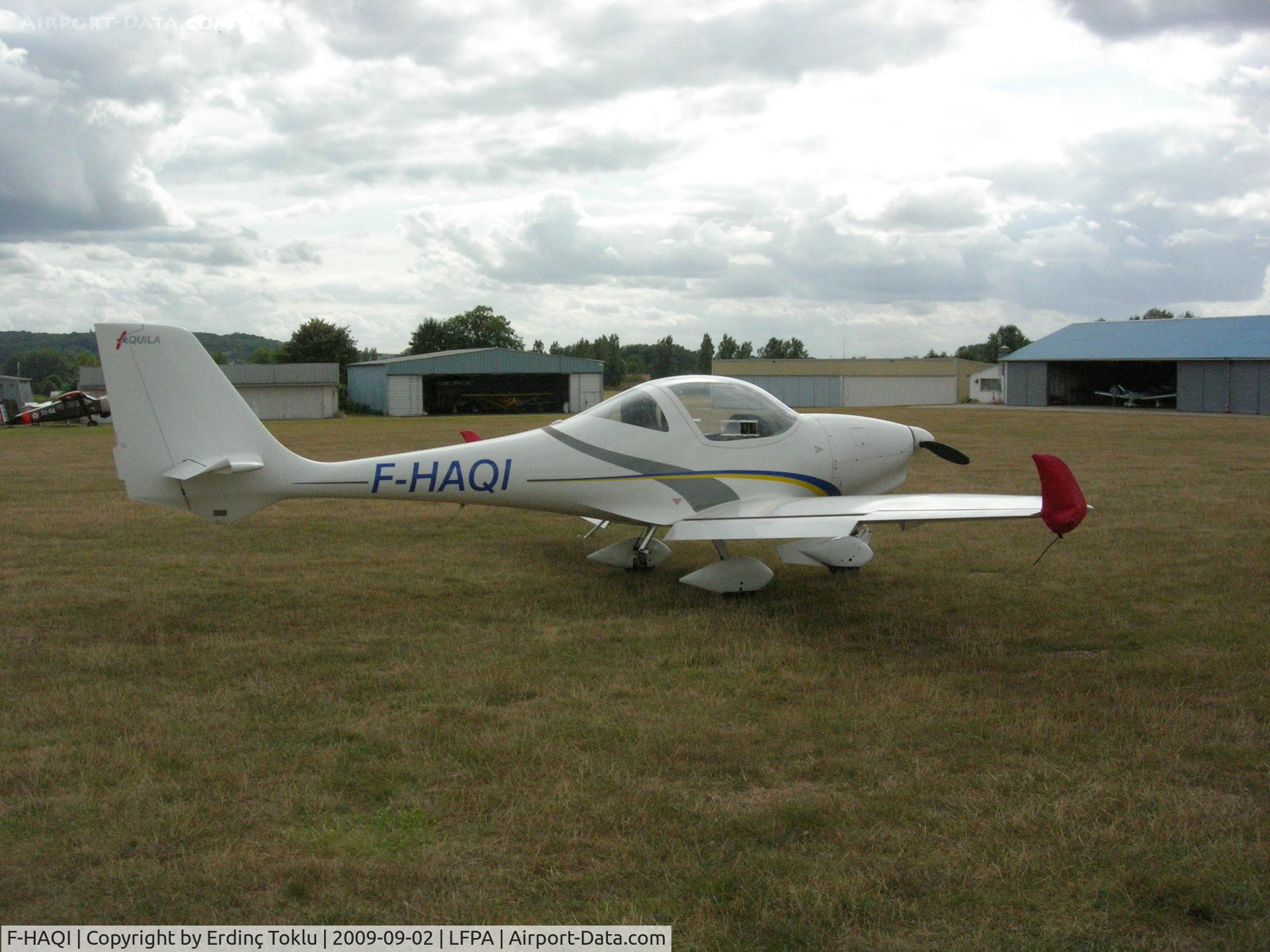 F-HAQI, Aquila A210 (AT01) C/N AT01-135, Outside ACPN at Persan