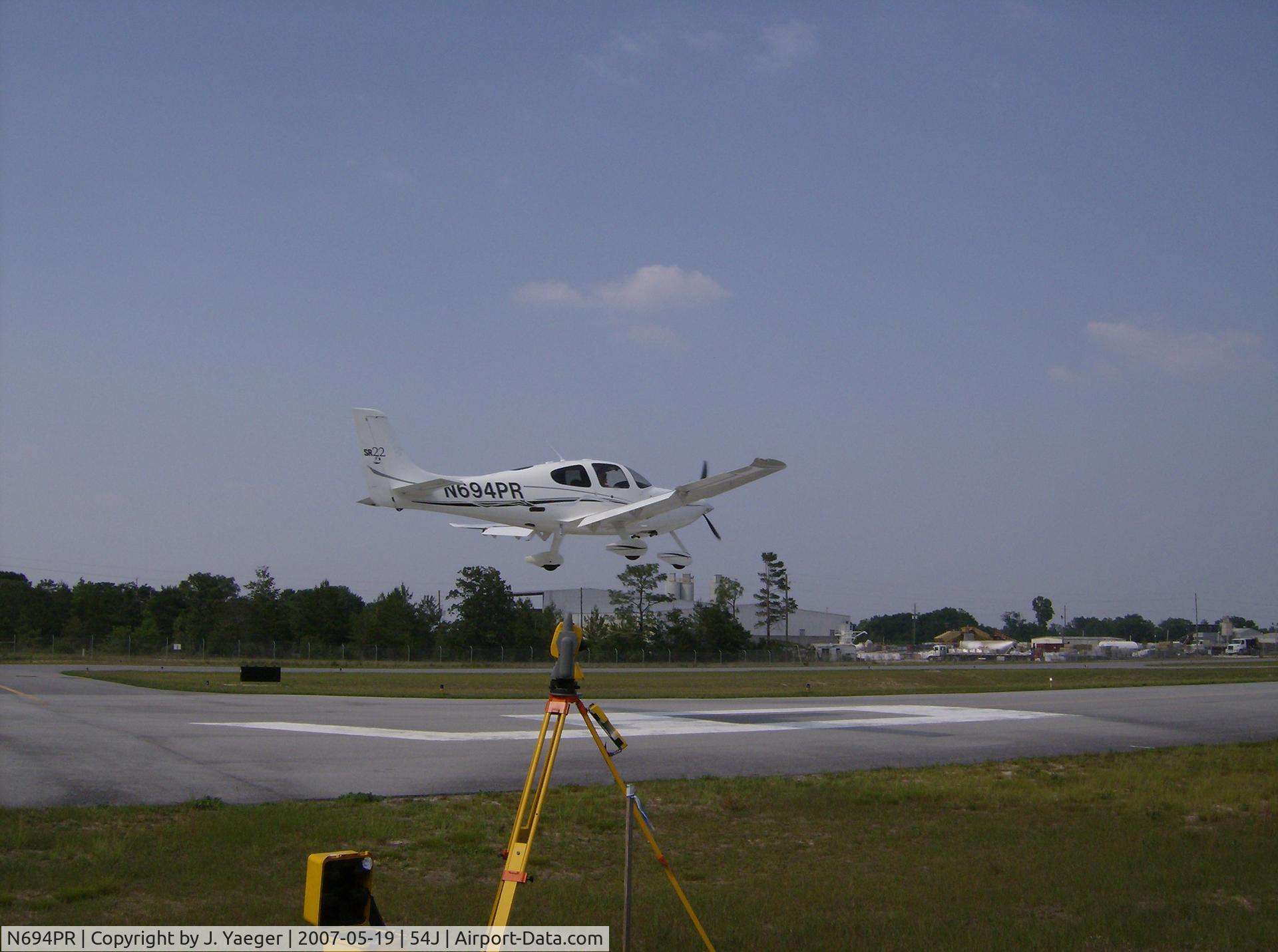 N694PR, 2005 Cirrus SR22 GTS C/N 1606, On Approach