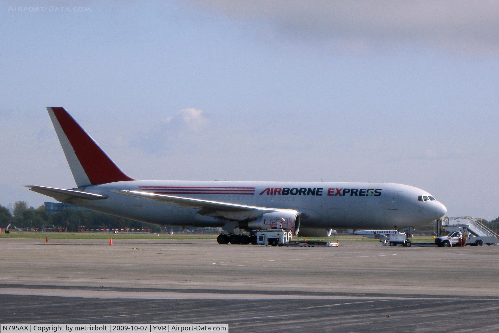 N795AX, 1985 Boeing 767-281 C/N 23145, awaiting evening departure
