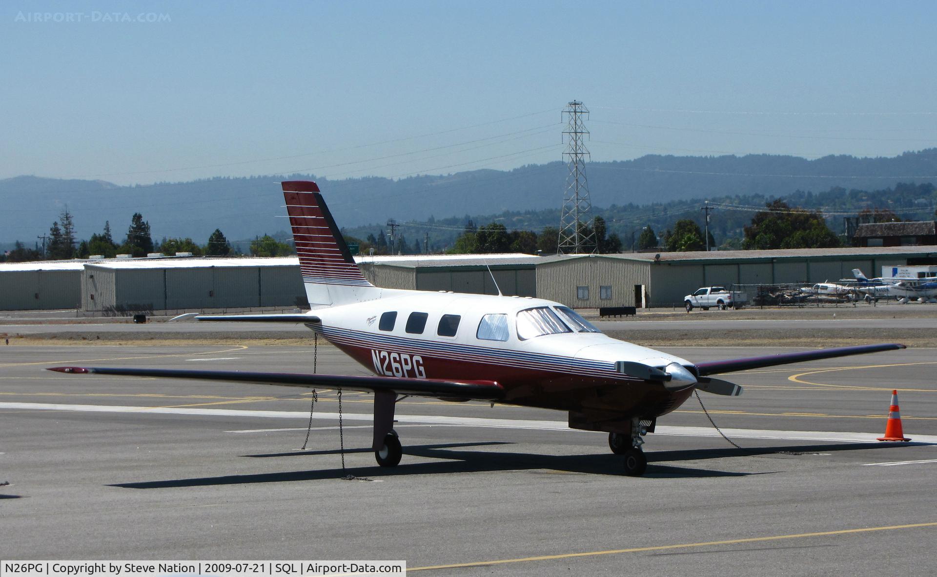 N26PG, 1990 Piper PA-46-350P Malibu Mirage C/N 4622117, 1990 Piper PA 46-350P visiting from Montana