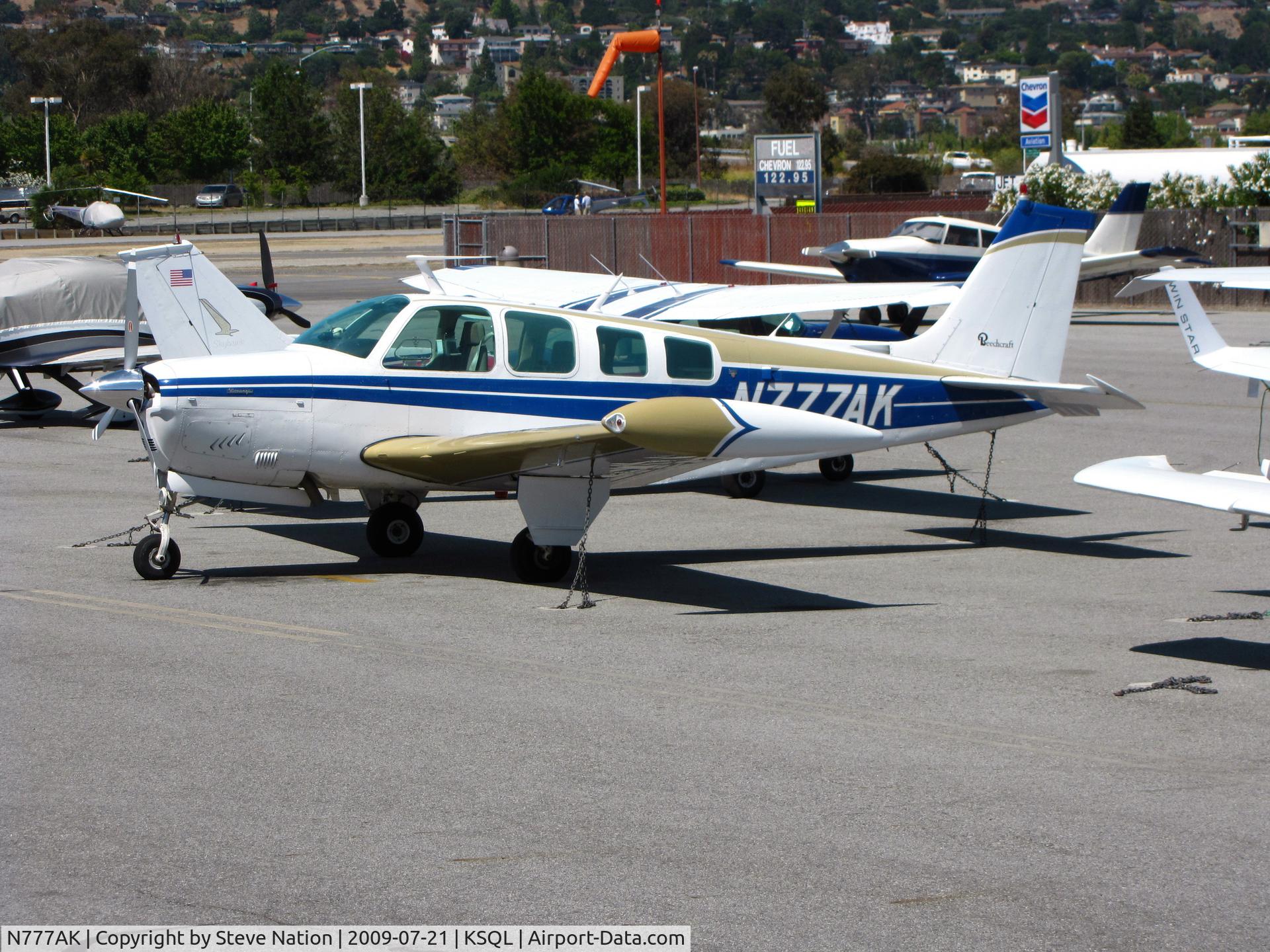 N777AK, 1976 Beech A36 Bonanza 36 C/N E-899, illinois-based 1976 Beech A36 on visitor's ramp