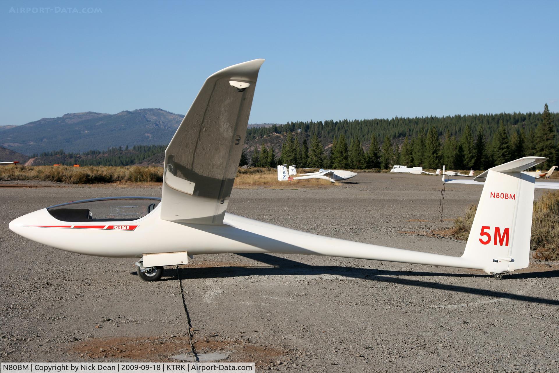 N80BM, 1995 Schleicher ASH-26E C/N 26042, KTRK