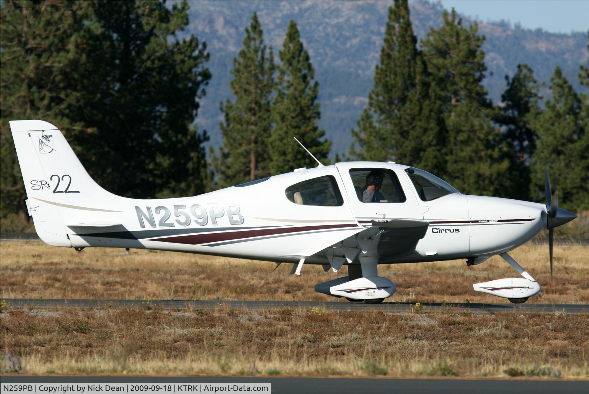 N259PB, 2001 Cirrus SR22 C/N 0111, KTRK