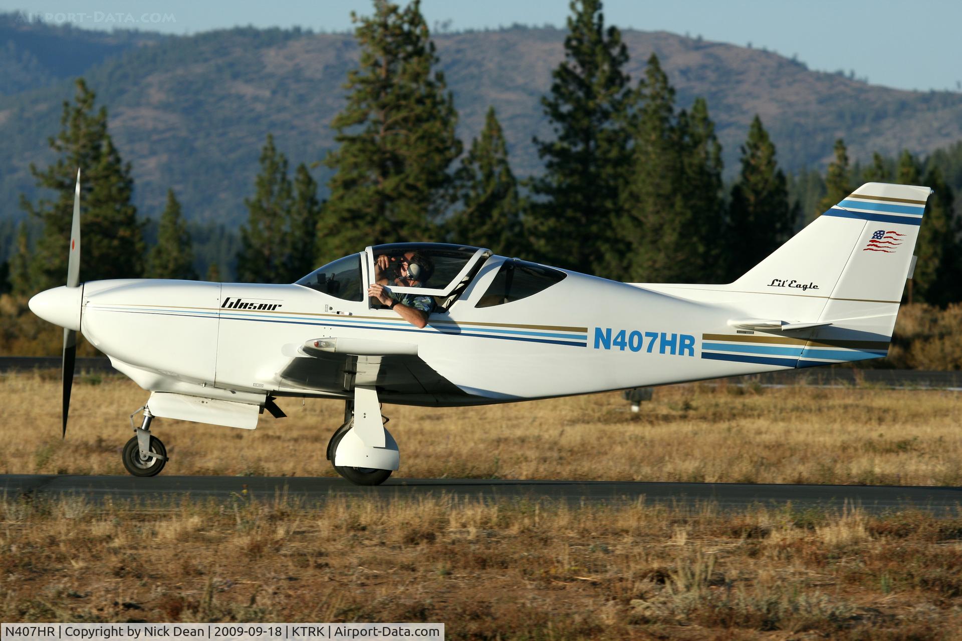 N407HR, 1991 Stoddard-Hamilton Glasair I RG C/N 407, KTRK