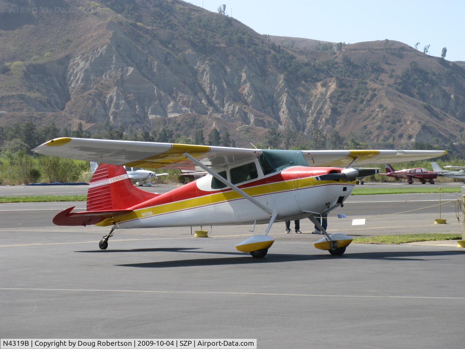 N4319B, 1955 Cessna 170B C/N 26663, 1955 Cessna 170B, Continental O-300 145 hp, refueling