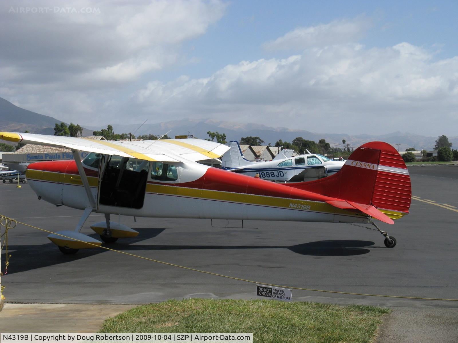 N4319B, 1955 Cessna 170B C/N 26663, 1955 Cessna 170B, Continental O-300 145 hp, refueling