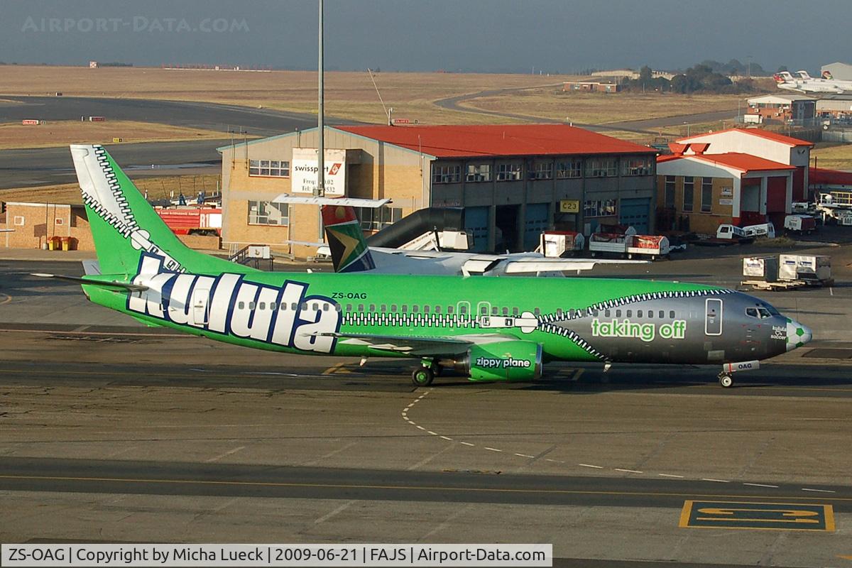 ZS-OAG, 1993 Boeing 737-4H6 C/N 27168, At Jo'burg