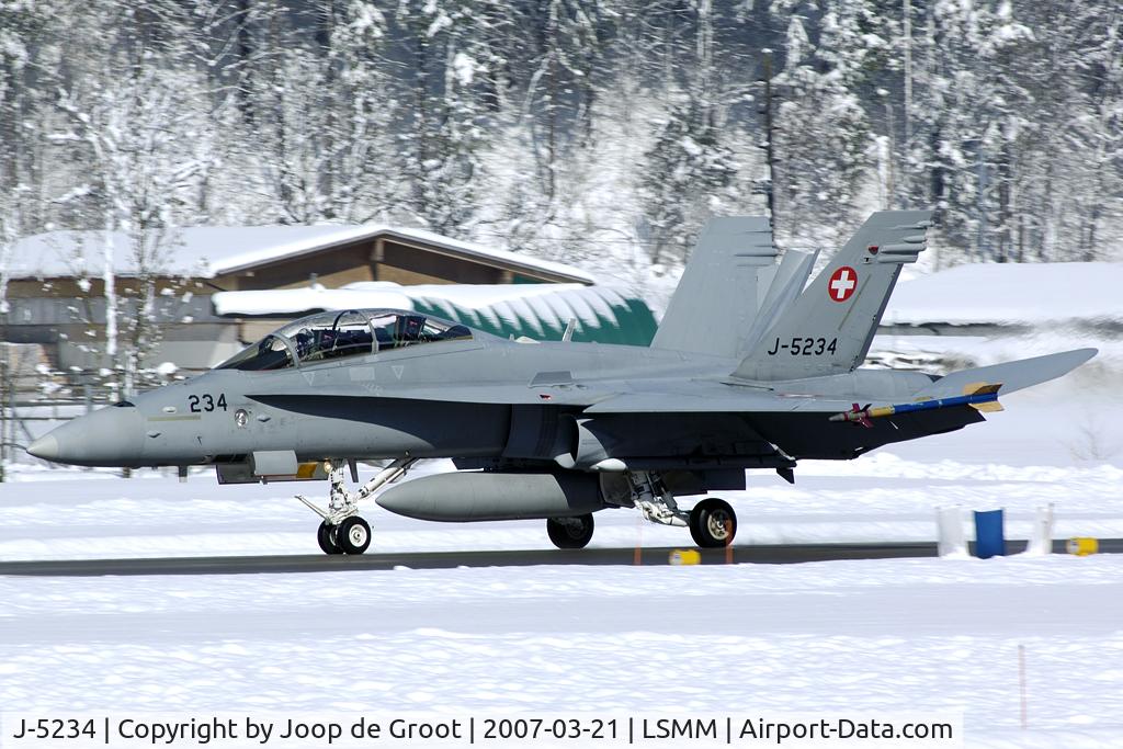 J-5234, McDonnell Douglas F/A-18D Hornet C/N 1317/SFD004, One of the first flights after two days of snowing.