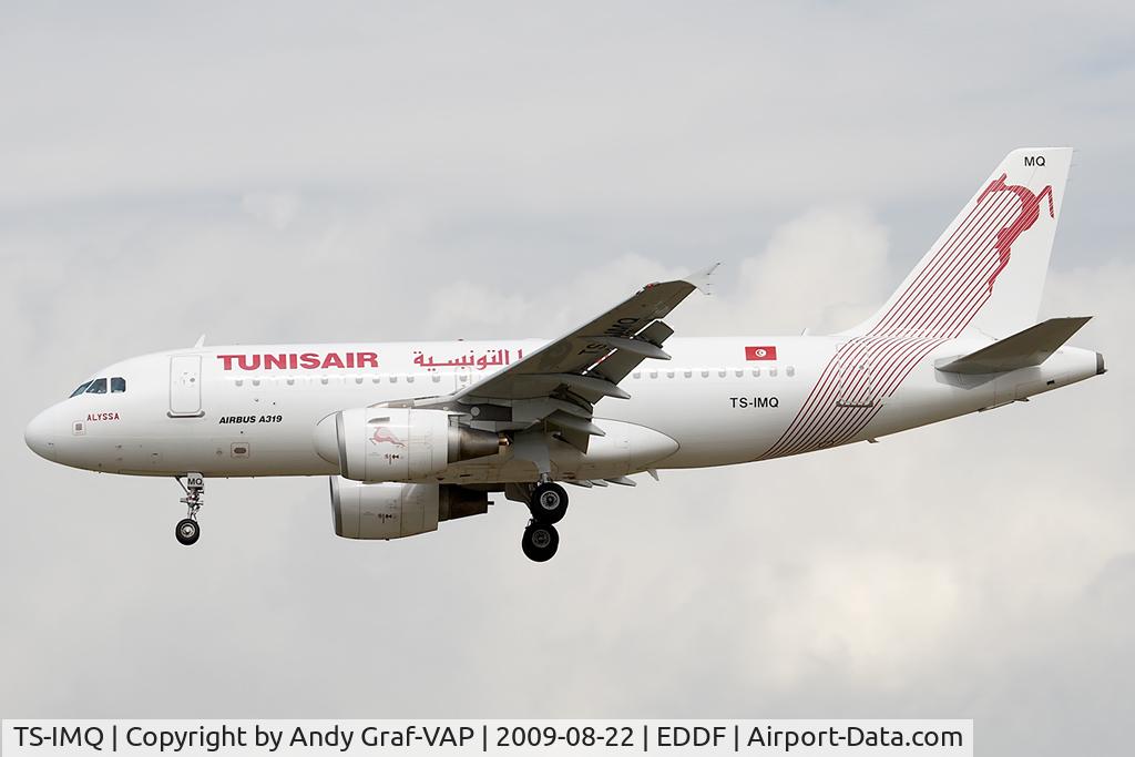 TS-IMQ, 2007 Airbus A319-112 C/N 3096, Tunisair A319