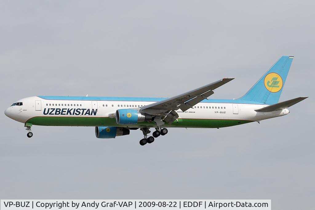 VP-BUZ, 1997 Boeing 767-33P/ER C/N 28392, Uzbekistan Airlines 767-300