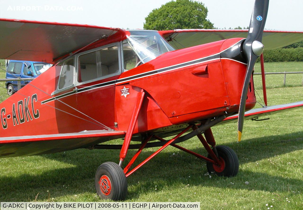 G-ADKC, 1936 De Havilland DH.87B Hornet Moth C/N 8064, ONE OF FOUR HORNET MOTH'S AT POPHAM'S DEHAVILLAND FLY-IN