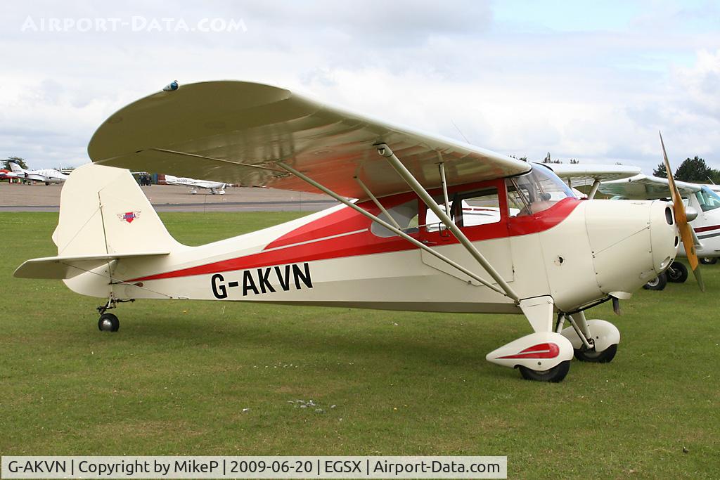 G-AKVN, 1946 Aeronca 11AC Chief Chief C/N 11AC-469, Looking pretty good for a 1946 build.