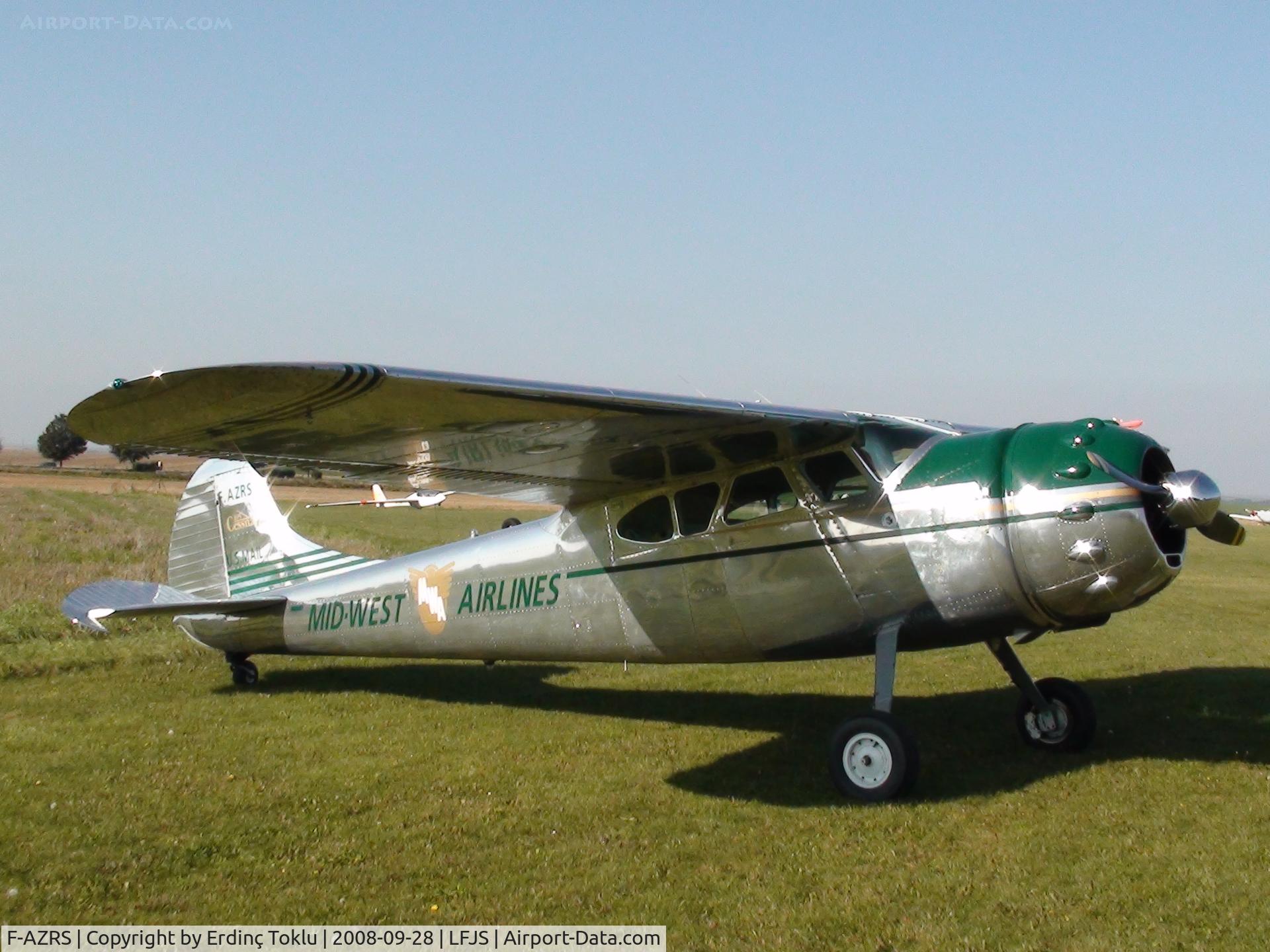 F-AZRS, 1952 Cessna 195B Businessliner C/N 7980, Seen at Soissons