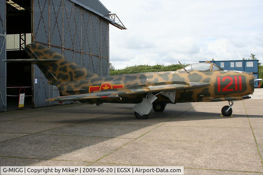 G-MIGG, 1958 PZL-Mielec Lim-5 (MiG-17F) C/N 1C1211, Resident in the UK since the 90s.