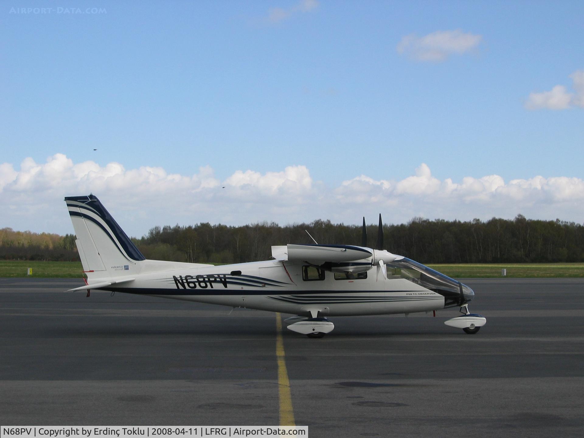 N68PV, 2007 Vulcanair P-68TC Observer C/N 442-07/OTC, Seen at Deauville