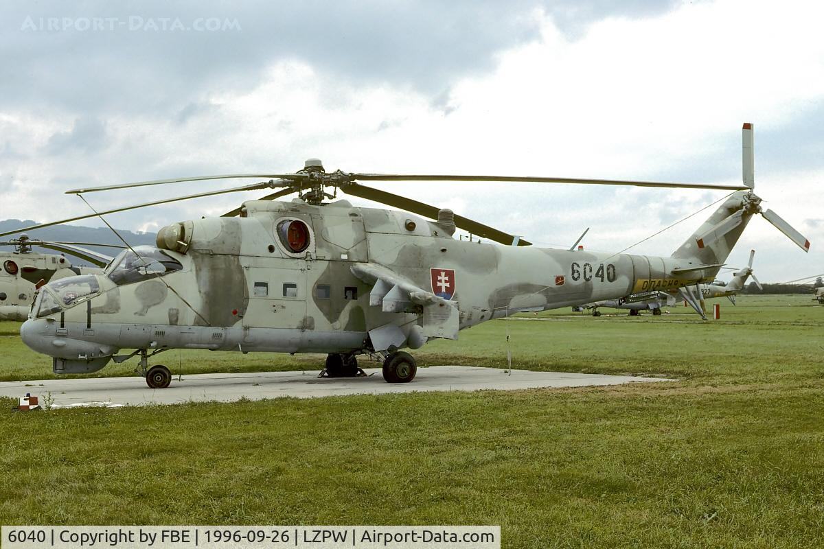 6040, Mil Mi-24DU C/N 7306040, Slovakia Air Force MilMi-24DU Hind at Presov