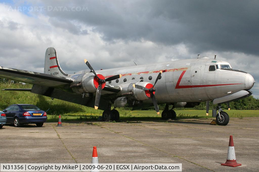 N31356, 1946 Douglas DC-4-1009 C/N D4-26, Long time North Weald resident.
