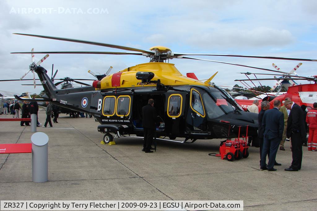 ZR327, 2009 AgustaWestland AW-139 C/N 31231, Exhibited at HeliTech 2009 at Duxford