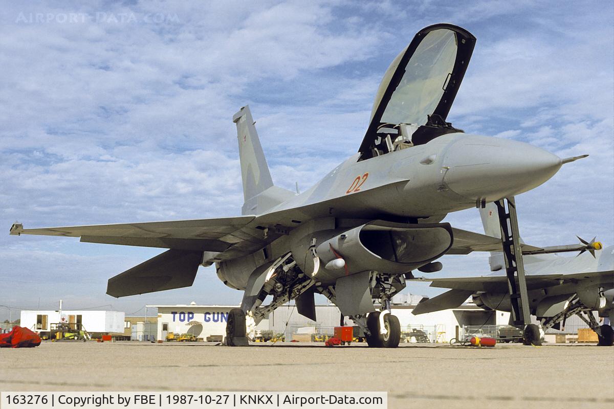 163276, General Dynamics F-16N Fighting Falcon C/N 3M-9, NJ-602; VF-126 F-16N at NAS Miramar