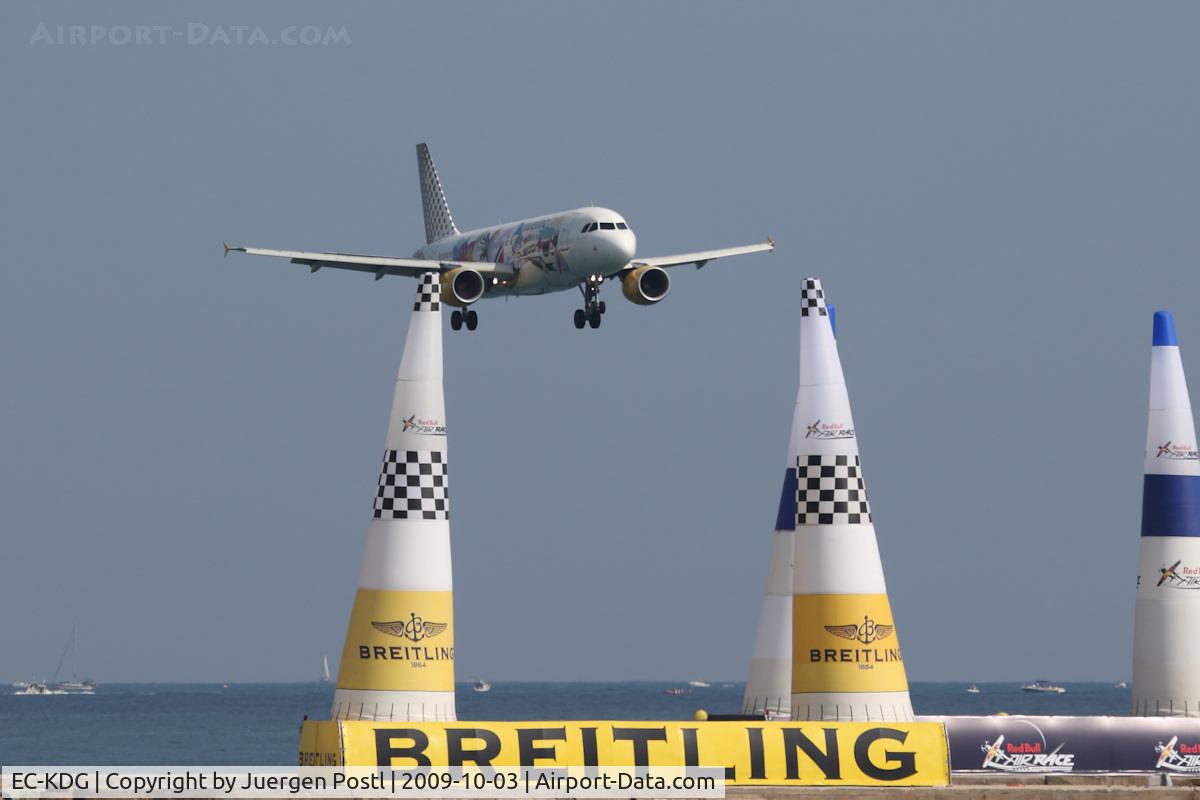 EC-KDG, 2007 Airbus A320-214 C/N 3095, Red Bull Air Race Barcelona 2009 - Vueling Airlines Airbus A320-214