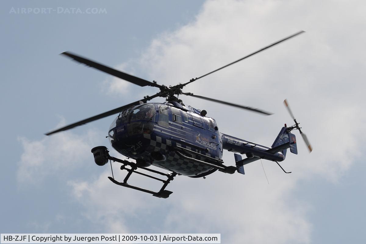 HB-ZJF, 1971 MBB Bo-105CBS-4 C/N S-13, Red Bull Air Race Barcelona 2009 - Messerschmitt BO105 S
