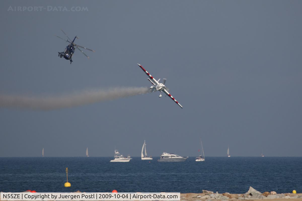 N55ZE, 2007 Zivko Edge 540 C/N 0040A, Red Bull Air Race Barcelona 2009 - Paul Bonhomme