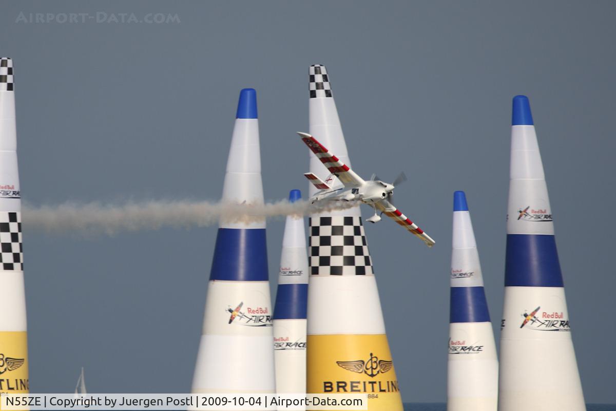 N55ZE, 2007 Zivko Edge 540 C/N 0040A, Red Bull Air Race Barcelona 2009 - Paul Bonhomme