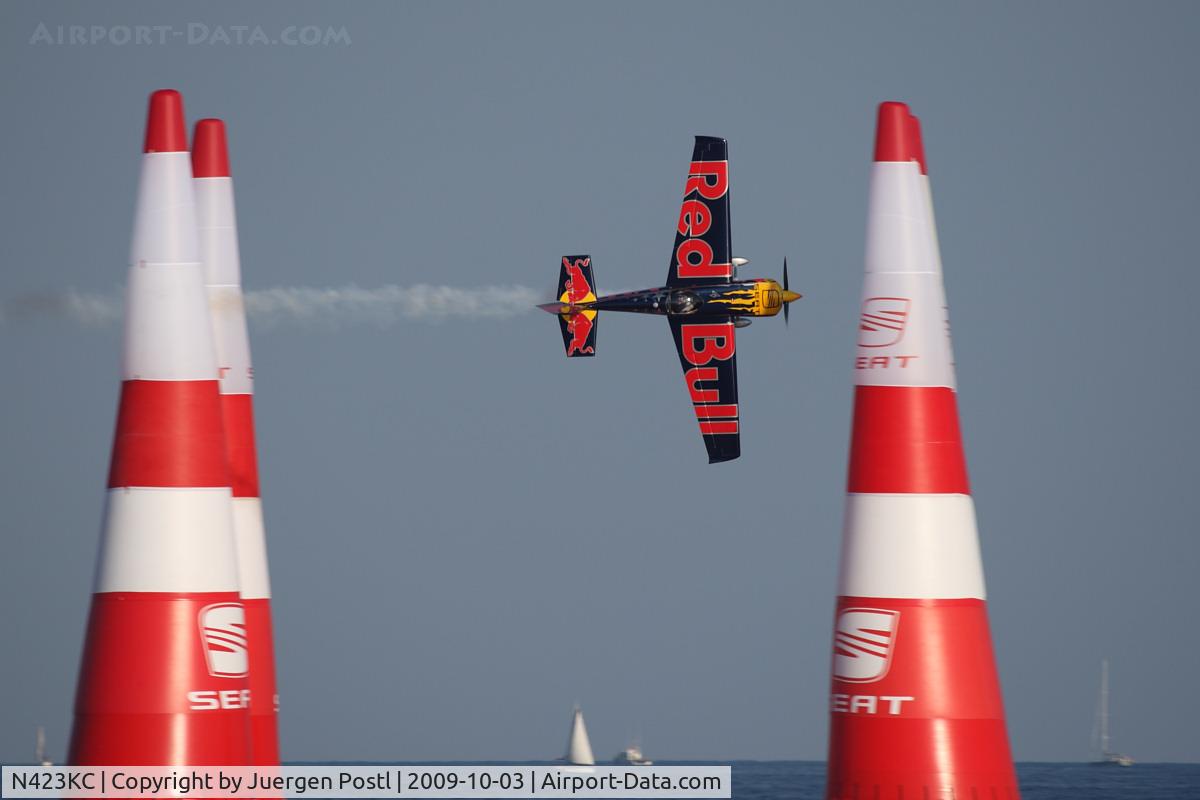 N423KC, 2009 Zivko Edge 540 C/N 0044, Red Bull Air Race Barcelona 2009 - Kirby Chambliss
