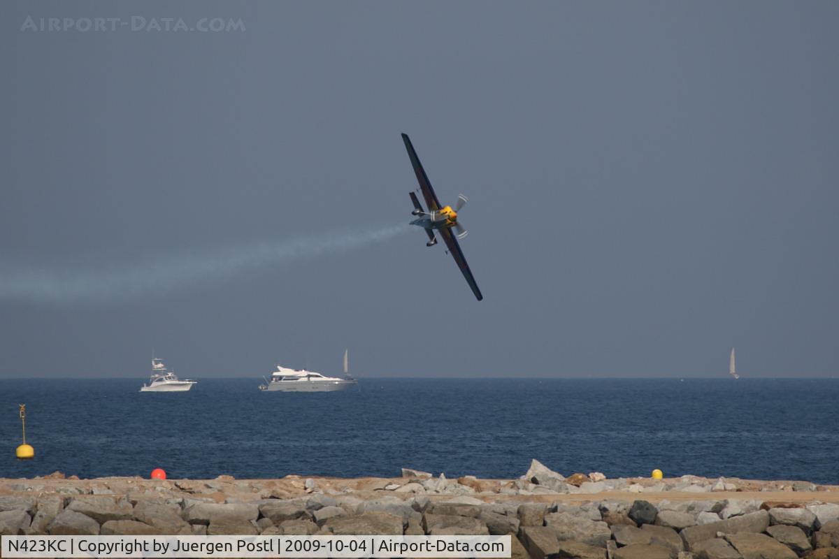 N423KC, 2009 Zivko Edge 540 C/N 0044, Red Bull Air Race Barcelona 2009 - Kirby Chambliss